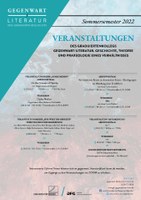 Veranstaltungsübersicht SoSe 22_Plakat